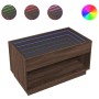 Mesa de centro con Infinity LED marrón roble 90x50x50 cm by , Coffee table - Ref: Foro24-847671, Price: 120,07 €, Discount: %