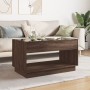 Mesa de centro con Infinity LED marrón roble 90x50x50 cm by , Coffee table - Ref: Foro24-847671, Price: 120,07 €, Discount: %