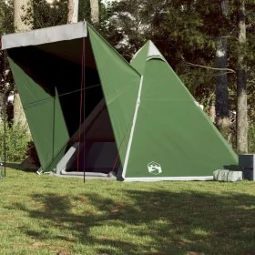 Tienda de campaña familiar tipi 6 personas impermeable verde by , tents - Ref: Foro24-4009438, Price: 135,88 €, Discount: %