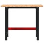 Banco de trabajo rectangular madera maciza roble 100x60x81,5 cm by , Work tables - Ref: Foro24-3309658, Price: 174,16 €, Disc...