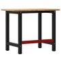 Rechteckiger Arbeitstisch aus massiver Eiche, 100x60x81,5 cm. von , Arbeitstische - Ref: Foro24-3309658, Preis: 161,43 €, Rab...