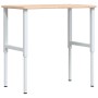 Banco de trabajo rectangular madera maciza 100x60x(71,5-98) cm by , Work tables - Ref: Foro24-3309700, Price: 141,92 €, Disco...