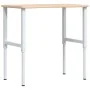 Banco de trabajo rectangular madera maciza 100x60x(71,5-98) cm by , Work tables - Ref: Foro24-3309700, Price: 132,64 €, Disco...