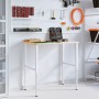 Banco de trabajo rectangular madera maciza 100x60x(71,5-98) cm by , Work tables - Ref: Foro24-3309700, Price: 141,92 €, Disco...