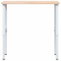 Banco de trabajo rectangular madera maciza 100x60x(71,5-98) cm by , Work tables - Ref: Foro24-3309700, Price: 141,92 €, Disco...