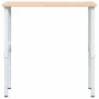 Banco de trabajo rectangular madera maciza 100x60x(71,5-98) cm by , Work tables - Ref: Foro24-3309700, Price: 132,64 €, Disco...