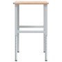 Banco de trabajo rectangular madera maciza 100x60x(71,5-98) cm by , Work tables - Ref: Foro24-3309700, Price: 141,92 €, Disco...