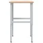 Banco de trabajo rectangular madera maciza 100x60x(71,5-98) cm by , Work tables - Ref: Foro24-3309700, Price: 132,64 €, Disco...