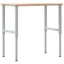 Banco de trabajo rectangular madera maciza 100x60x(71,5-98) cm by , Work tables - Ref: Foro24-3309700, Price: 132,64 €, Disco...