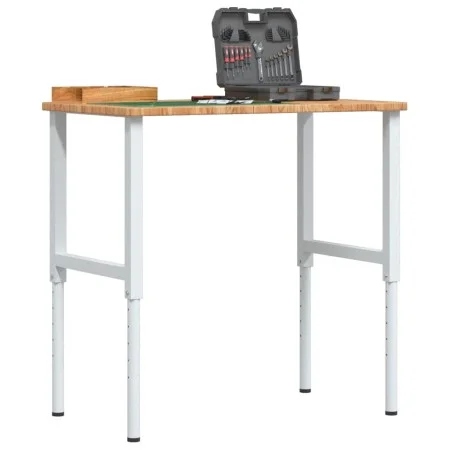 Rechteckiger Massivholzarbeitstisch 100x60x(71,5-98) cm von , Arbeitstische - Ref: Foro24-3309702, Preis: 131,51 €, Rabatt: %