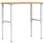 Rechteckiger Massivholzarbeitstisch 100x60x(71,5-98) cm von , Arbeitstische - Ref: Foro24-3309702, Preis: 131,51 €, Rabatt: %