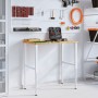 Banco de trabajo rectangular madera maciza 100x60x(71,5-98) cm by , Work tables - Ref: Foro24-3309702, Price: 141,98 €, Disco...