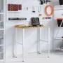 Banco de trabajo rectangular madera maciza 100x60x(71,5-98) cm de , Mesas de trabajo - Ref: Foro24-3309702, Precio: 131,51 €,...