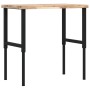 Banco de trabajo rectangular madera maciza 100x60x(73-99,5) cm by , Work tables - Ref: Foro24-3309691, Price: 158,89 €, Disco...