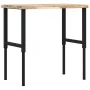 Banco de trabajo rectangular madera maciza 100x60x(73-99,5) cm by , Work tables - Ref: Foro24-3309691, Price: 152,76 €, Disco...