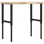 Banco de trabajo rectangular madera maciza 100x60x(73-99,5) cm by , Work tables - Ref: Foro24-3309691, Price: 152,76 €, Disco...