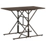 Garten-Essgruppe, 7-teilig, mit braunen Polstern aus synthetischem Rattan. von , Gartensets - Ref: Foro24-369010, Preis: 262,...