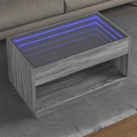 Mitteltisch mit Infinity LED in Grau Sonoma 90x50x50 cm von , Couchtisch - Ref: Foro24-847670, Preis: 118,16 €, Rabatt: %