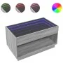 Coffee table with Infinity LED gray Sonoma 90x50x50 cm by , Coffee table - Ref: Foro24-847670, Price: 118,16 €, Discount: %