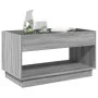 Coffee table with Infinity LED gray Sonoma 90x50x50 cm by , Coffee table - Ref: Foro24-847670, Price: 118,16 €, Discount: %