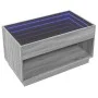 Coffee table with Infinity LED gray Sonoma 90x50x50 cm by , Coffee table - Ref: Foro24-847670, Price: 118,16 €, Discount: %