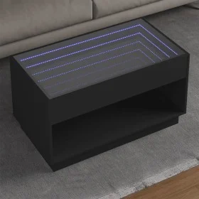 Mittelkonsole mit Infinity LED Schwarz 90x50x50 cm von , Couchtisch - Ref: Foro24-847666, Preis: 118,02 €, Rabatt: %