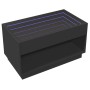 Mesa de centro con Infinity LED negro 90x50x50 cm de , Mesas de centro - Ref: Foro24-847666, Precio: 123,31 €, Descuento: %