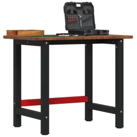 Rectangular solid oak workbench 100x60x81.5 cm by , Work tables - Ref: Foro24-3309659, Price: 173,73 €, Discount: %