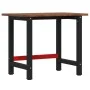 Rectangular solid oak workbench 100x60x81.5 cm by , Work tables - Ref: Foro24-3309659, Price: 173,73 €, Discount: %