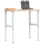 Banco de trabajo rectangular madera maciza 100x60x(73-99,5) cm de , Mesas de trabajo - Ref: Foro24-3309701, Precio: 168,77 €,...