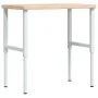 Banco de trabajo rectangular madera maciza 100x60x(73-99,5) cm de , Mesas de trabajo - Ref: Foro24-3309701, Precio: 168,77 €,...