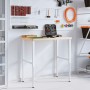 Rectangular solid wood workbench 100x60x(73-99.5) cm by , Work tables - Ref: Foro24-3309701, Price: 178,39 €, Discount: %