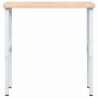 Rectangular solid wood workbench 100x60x(73-99.5) cm by , Work tables - Ref: Foro24-3309701, Price: 178,39 €, Discount: %