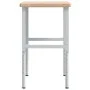Banco de trabajo rectangular madera maciza 100x60x(73-99,5) cm de , Mesas de trabajo - Ref: Foro24-3309701, Precio: 168,77 €,...