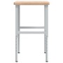 Rectangular solid wood workbench 100x60x(73-99.5) cm by , Work tables - Ref: Foro24-3309701, Price: 178,39 €, Discount: %
