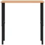 Rectangular solid wood workbench 100x60x(71.5-98) cm by , Work tables - Ref: Foro24-3309684, Price: 139,43 €, Discount: %