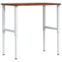 Banco de trabajo rectangular madera maciza 100x60x(71,5-98) cm de , Mesas de trabajo - Ref: Foro24-3309703, Precio: 146,26 €,...