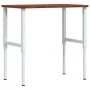 Rectangular solid wood workbench 100x60x(71.5-98) cm by , Work tables - Ref: Foro24-3309703, Price: 142,77 €, Discount: %