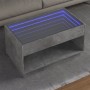 Mesa de centro con Infinity LED gris hormigón 90x50x50 cm by , Coffee table - Ref: Foro24-847668, Price: 119,21 €, Discount: %