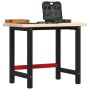 Banco de trabajo rectangular madera maciza roble 100x60x83 cm by , Work tables - Ref: Foro24-3309657, Price: 202,05 €, Discou...