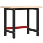 Banco de trabajo rectangular madera maciza roble 100x60x83 cm by , Work tables - Ref: Foro24-3309657, Price: 202,05 €, Discou...