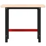 Banco de trabajo rectangular madera maciza roble 100x60x83 cm by , Work tables - Ref: Foro24-3309657, Price: 190,37 €, Discou...