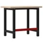 Banco de trabajo rectangular madera maciza roble 100x60x83 cm by , Work tables - Ref: Foro24-3309657, Price: 190,37 €, Discou...