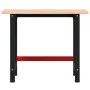 Banco de trabajo rectangular madera maciza roble 100x60x81,5 cm by , Work tables - Ref: Foro24-3309660, Price: 158,11 €, Disc...