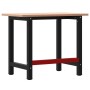 Banco de trabajo rectangular madera maciza roble 100x60x81,5 cm by , Work tables - Ref: Foro24-3309660, Price: 165,32 €, Disc...