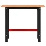 Banco de trabajo rectangular madera maciza roble 100x60x81,5 cm de , Mesas de trabajo - Ref: Foro24-3309662, Precio: 168,24 €...