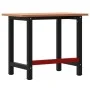Banco de trabajo rectangular madera maciza roble 100x60x81,5 cm de , Mesas de trabajo - Ref: Foro24-3309662, Precio: 168,24 €...