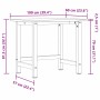 Banco de trabajo rectangular madera maciza roble 100x60x81,5 cm by , Work tables - Ref: Foro24-3309662, Price: 171,65 €, Disc...