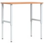 Banco de trabajo rectangular madera maciza 100x60x(71,5-98) cm by , Work tables - Ref: Foro24-3309706, Price: 141,64 €, Disco...