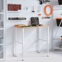 Banco de trabajo rectangular madera maciza 100x60x(71,5-98) cm by , Work tables - Ref: Foro24-3309706, Price: 141,64 €, Disco...